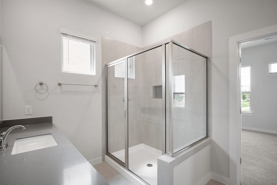 Furnished interior view inside a new home in The Grove at Blackhawk, Pflugerville (Image 59). Furnished interior view inside a new home in The Grove at Blackhawk, Pflugerville (Image 59).