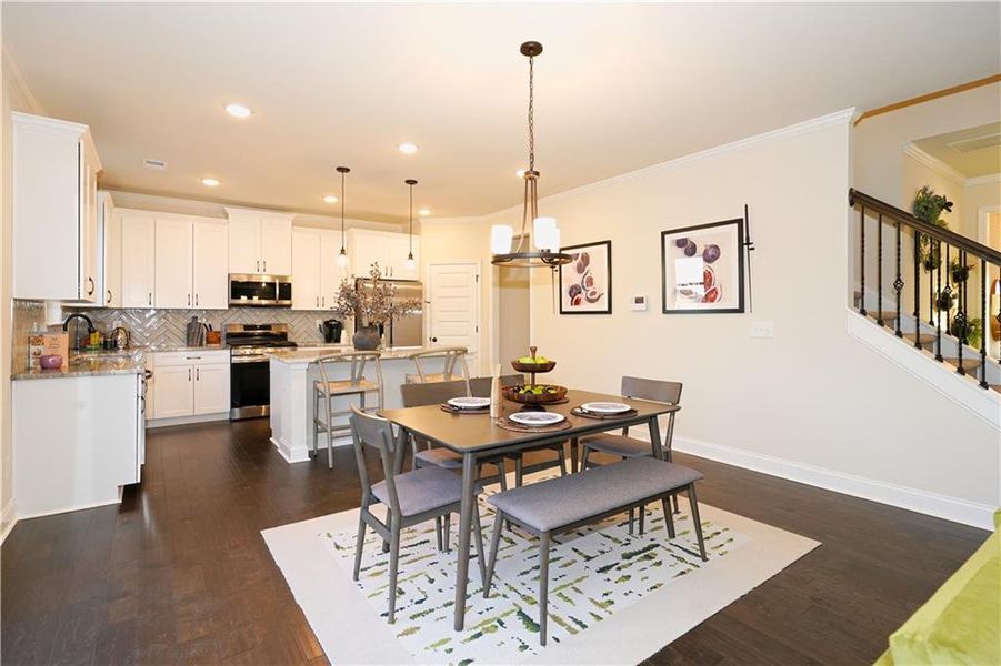 Furnished interior view inside a new home in Hellen Valley, Braselton (Image 17).