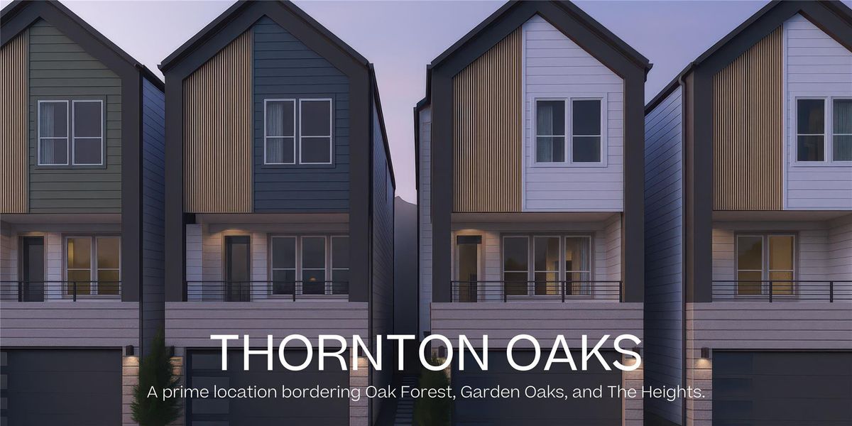 Welcome to Thornton Oaks - a prime location bordering Oak Forest, Garden Oaks & the Heights! This 26 home community is located near major thoroughfares, dining, entertainment and more! Welcome to Thornton Oaks - a prime location bordering Oak Forest, Garden Oaks & the Heights! This 26 home community is located near major thoroughfares, dining, entertainment and more!