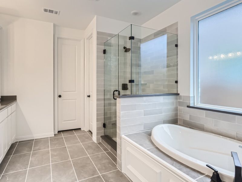 Plan 1542 Main Bathroom Representative Photo by American Legend Homes