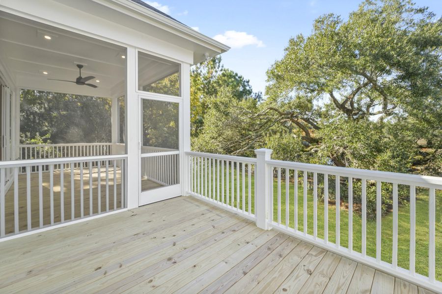 Exterior details and patio area of a home in , Charleston (Image 29).