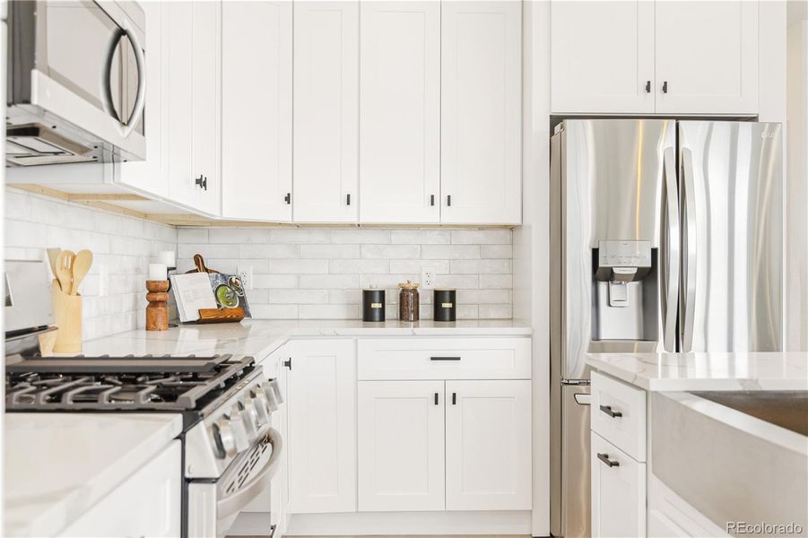 Furnished interior view inside a new home in , Arvada (Image 8).