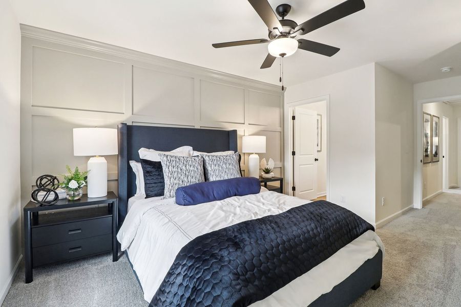 Furnished interior view inside a new home in Victorywoods Village Townhomes, Columbia (Image 14). Furnished interior view inside a new home in Victorywoods Village Townhomes, Columbia (Image 14).