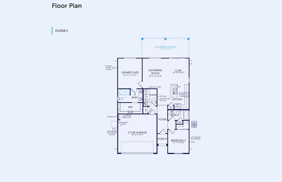 2D floor plan layout of this home in Sun City Anthem at Merrill Ranch, Florence, AZ (Image 2). 2D floor plan layout of this home in Sun City Anthem at Merrill Ranch, Florence, AZ (Image 2).
