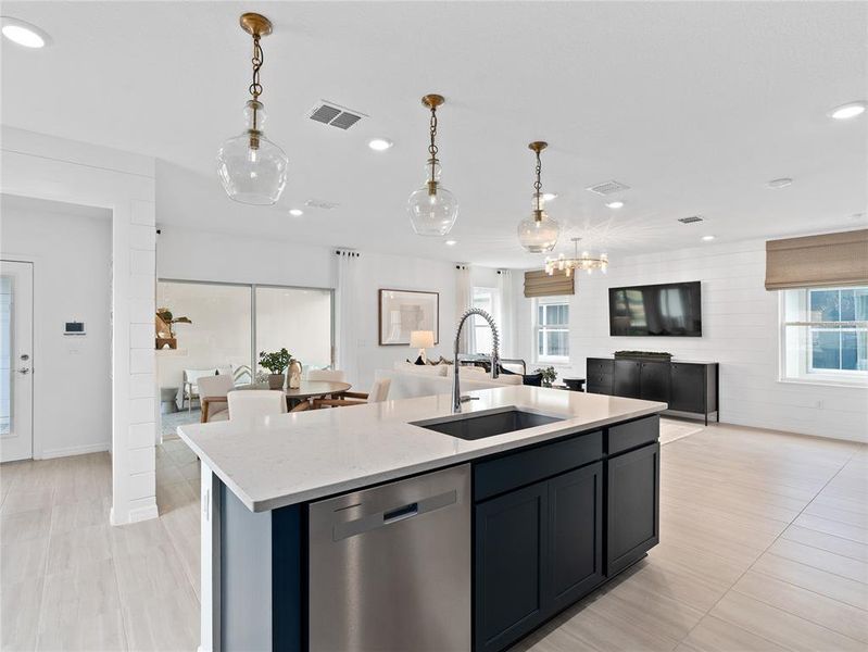Furnished interior view inside a new home in EverBe, Orlando (Image 22).