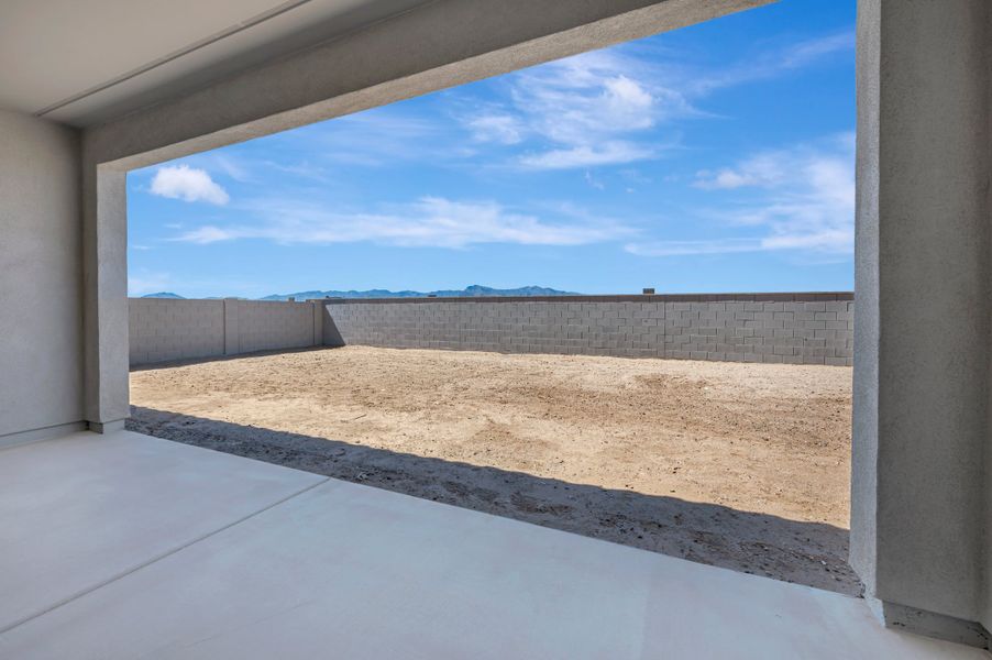 Exterior details and patio area of a home in Abel Ranch, Goodyear (Image 4).
