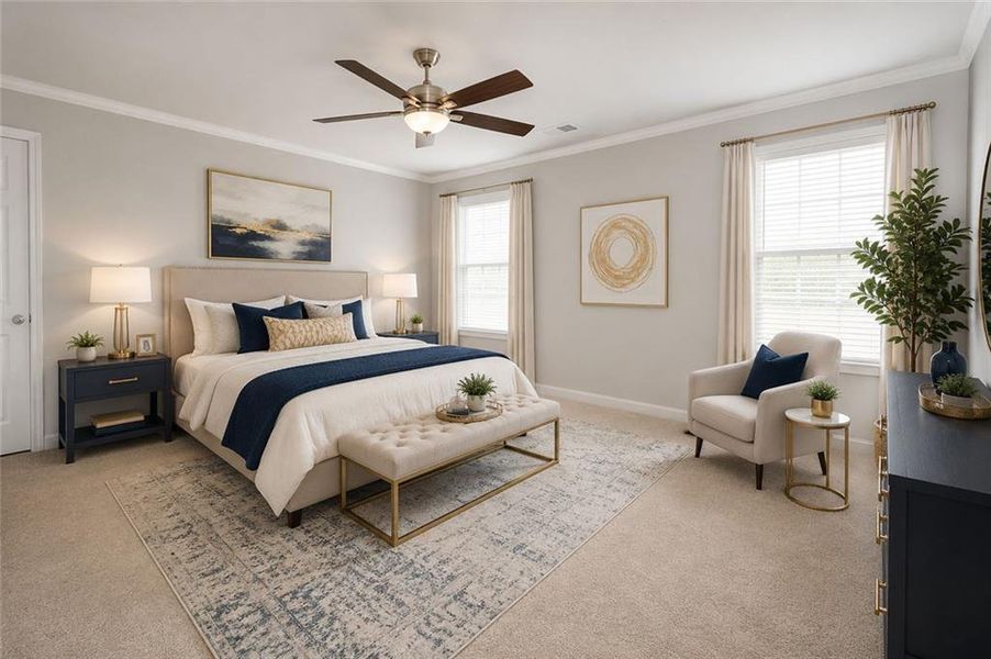 Furnished interior view inside a new home in , Commerce (Image 6). Furnished interior view inside a new home in , Commerce (Image 6).