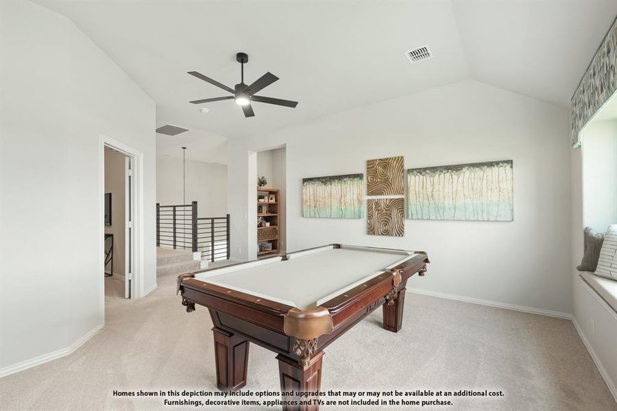 Furnished interior view inside a new home in Painted Tree, McKinney (Image 37).