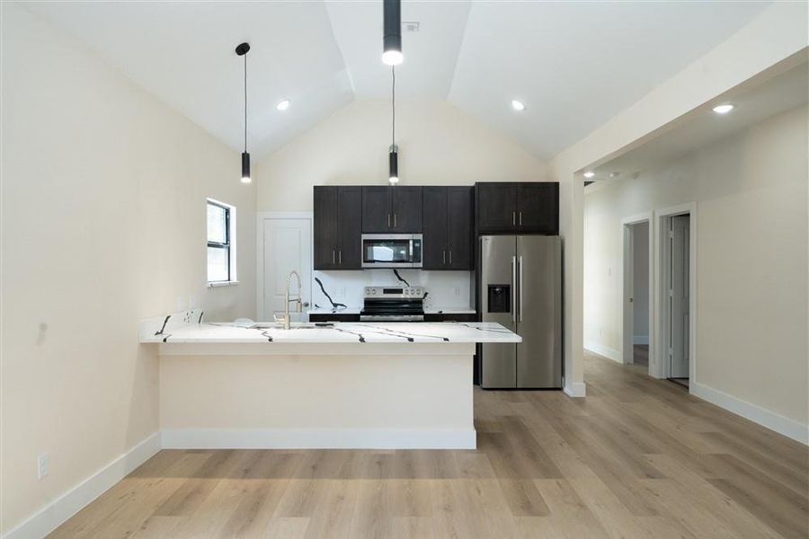 Furnished interior view inside a new home in , Dallas (Image 7).