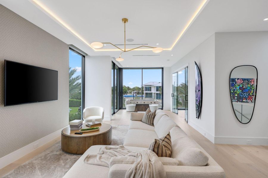 Furnished interior view inside a new home in , Delray Beach (Image 36).