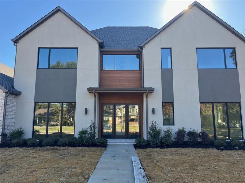 View of front of home with french doors