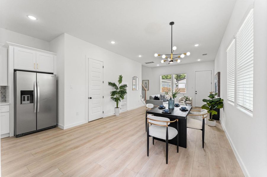 Furnished interior view inside a new home in , Houston (Image 10).