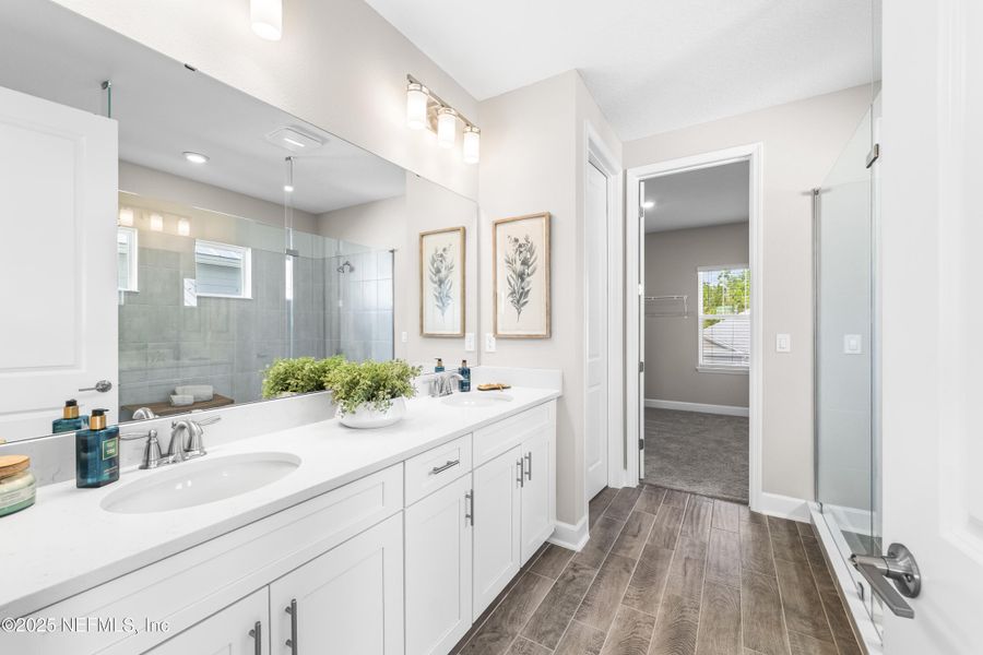 Furnished interior view inside a new home in The Cove at Beachwalk, St. Johns (Image 16). Furnished interior view inside a new home in The Cove at Beachwalk, St. Johns (Image 16).