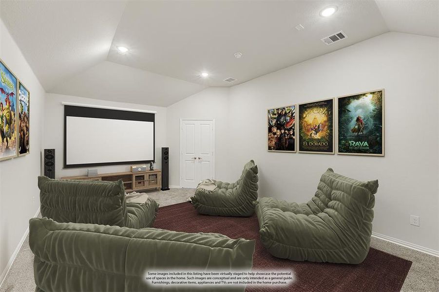 Furnished interior view inside a new home in Legacy Ranch Classic 60, Melissa (Image 18).