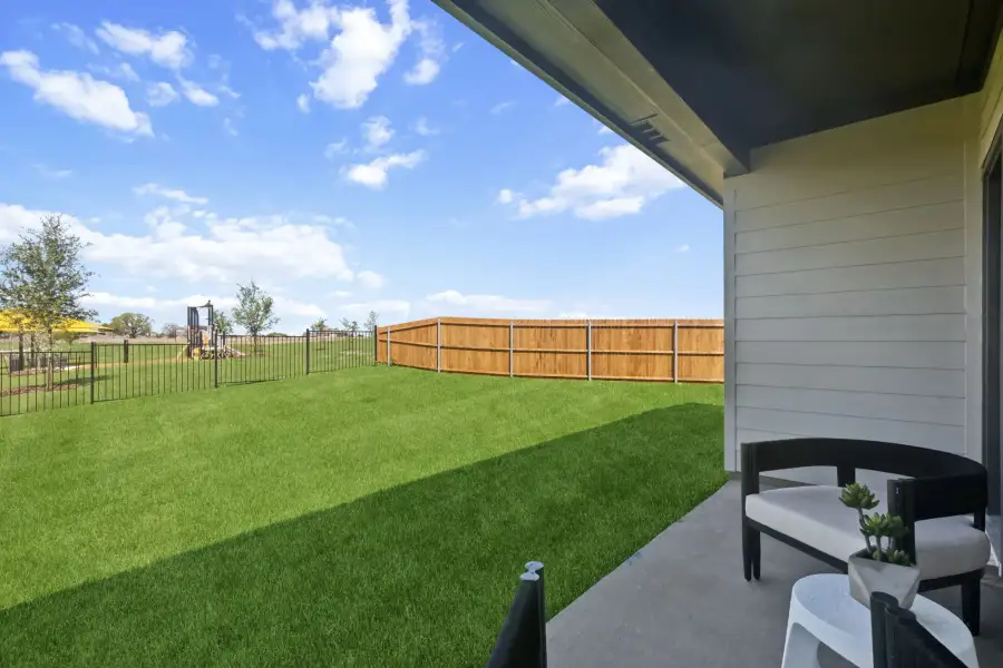Patio in the Magnolia home plan by Trophy Signature Homes – REPRESENTATIVE PHOTO Patio in the Magnolia home plan by Trophy Signature Homes – REPRESENTATIVE PHOTO