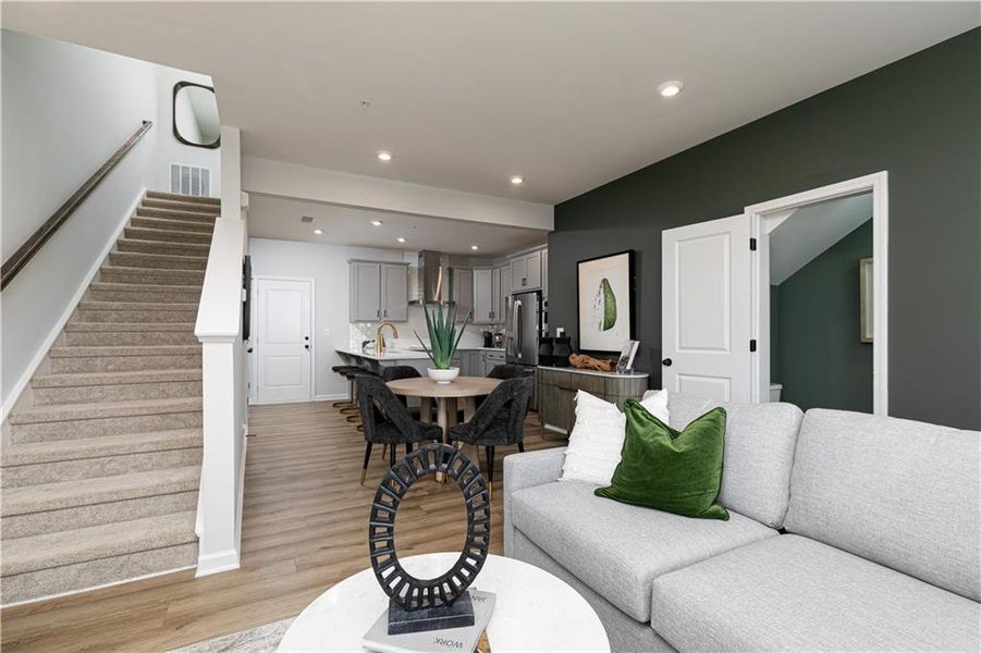 Furnished interior view inside a new home in , Atlanta (Image 16).