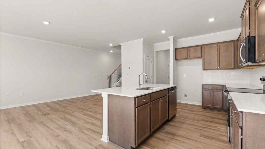 Furnished interior view inside a new home in Hughes Court, Dawsonville (Image 9). Furnished interior view inside a new home in Hughes Court, Dawsonville (Image 9).