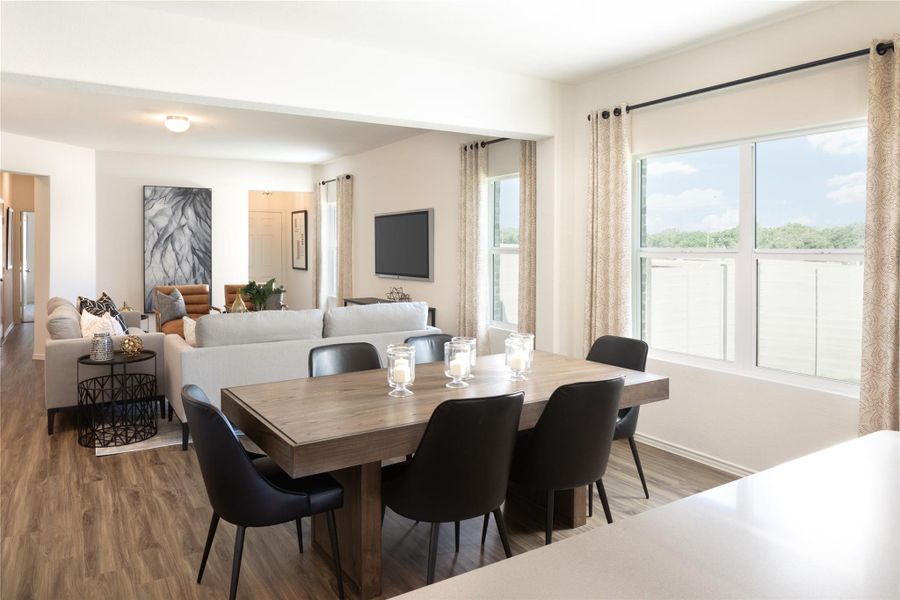 Furnished interior view inside a new home in Meadowlark Preserve: Claremont Collection, Pflugerville (Image 5).