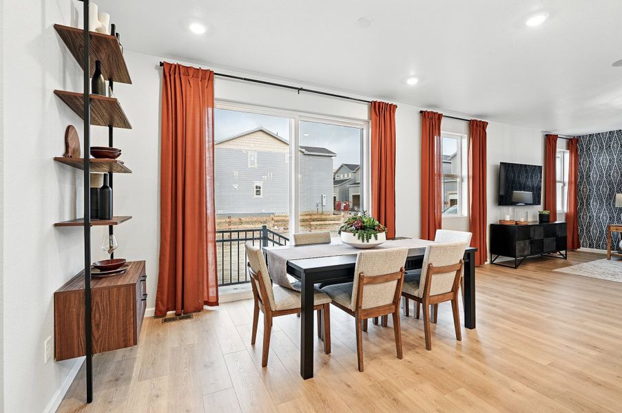 Representative furnished interior of a home built from the Stella Plus by Taylor Morrison in Parterre Horizon Collection, Thornton (Image 13).