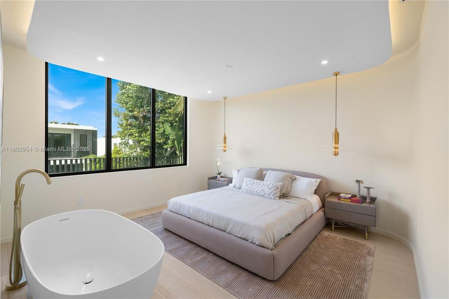 Furnished interior view inside a new home in , Miami Beach (Image 71).