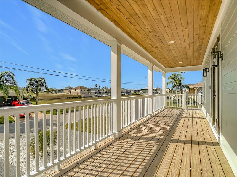 Exterior details and patio area of a home in , Hernando Beach (Image 29).