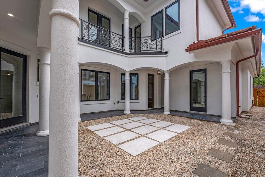 The far right door on the 1st floor is to the casita/guest suite that is seperated from the main home by the corridor The far right door on the 1st floor is to the casita/guest suite that is seperated from the main home by the corridor