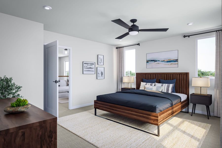 Representative furnished interior of a home built from the Banks by Tri Pointe Homes in Alton Creek, Mint Hill (Image 12).