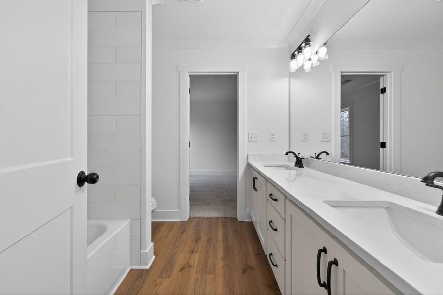 Furnished interior view inside a new home in , Statham (Image 18).