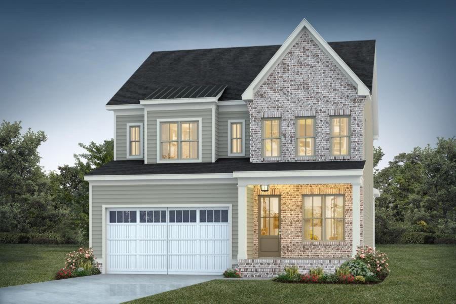 Representative exterior photo of a completed home built from the Westwood by Homes by Dickerson in Wendell Falls, Wendell, NC (Image 2). Representative exterior photo of a completed home built from the Westwood by Homes by Dickerson in Wendell Falls, Wendell, NC (Image 2).