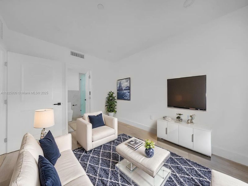 Furnished interior view inside a new home in , Miami (Image 34). Furnished interior view inside a new home in , Miami (Image 34).