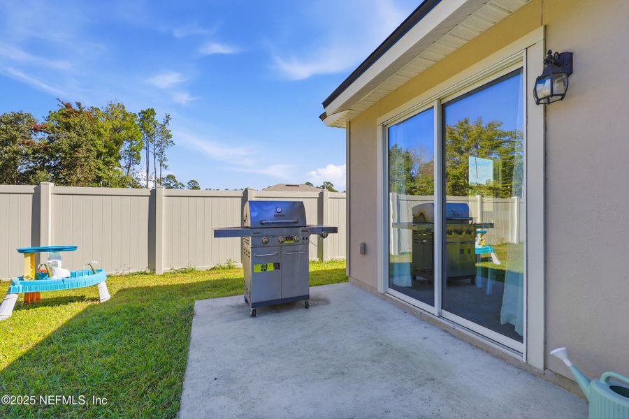 Exterior details and patio area of a home in Willow Springs, Green Cove Springs (Image 25).