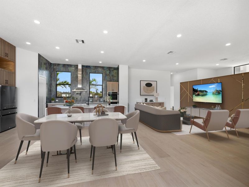 Furnished interior view inside a new home in , Port St. Lucie (Image 12).