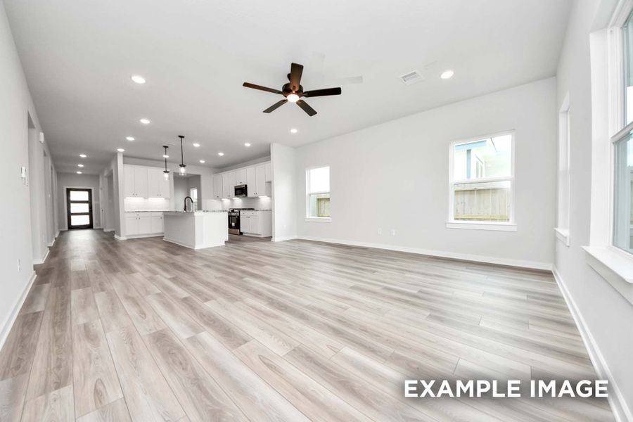 Representative unfurnished interior of a home built from the The Sorrento E by Davidson Homes LLC in Sundance Cove, Crosby (Image 35). Representative unfurnished interior of a home built from the The Sorrento E by Davidson Homes LLC in Sundance Cove, Crosby (Image 35).