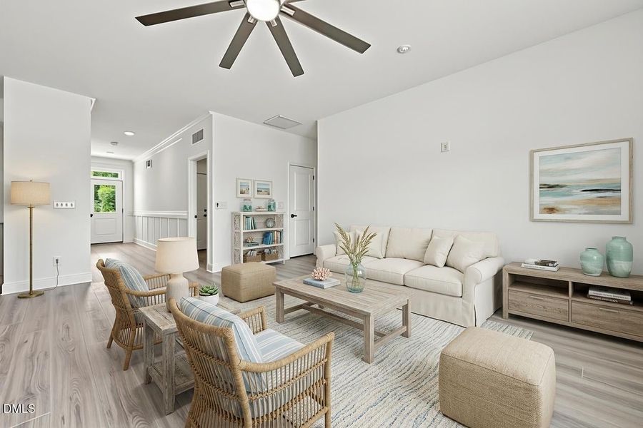 Furnished interior view inside a new home in The Cottages at 78 North, Sanford (Image 5).