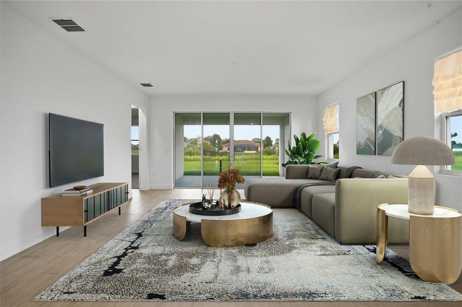 Furnished interior view inside a new home in Glen Lakes, Weeki Wachee (Image 12).