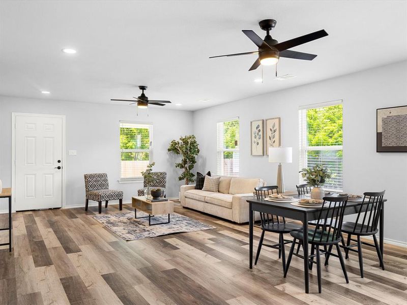 Furnished interior view inside a new home in , Fort Worth (Image 18). Furnished interior view inside a new home in , Fort Worth (Image 18).