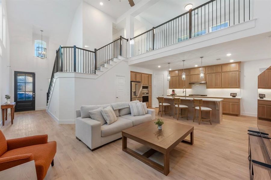 Furnished interior view inside a new home in Pecan Square, Northlake (Image 19).