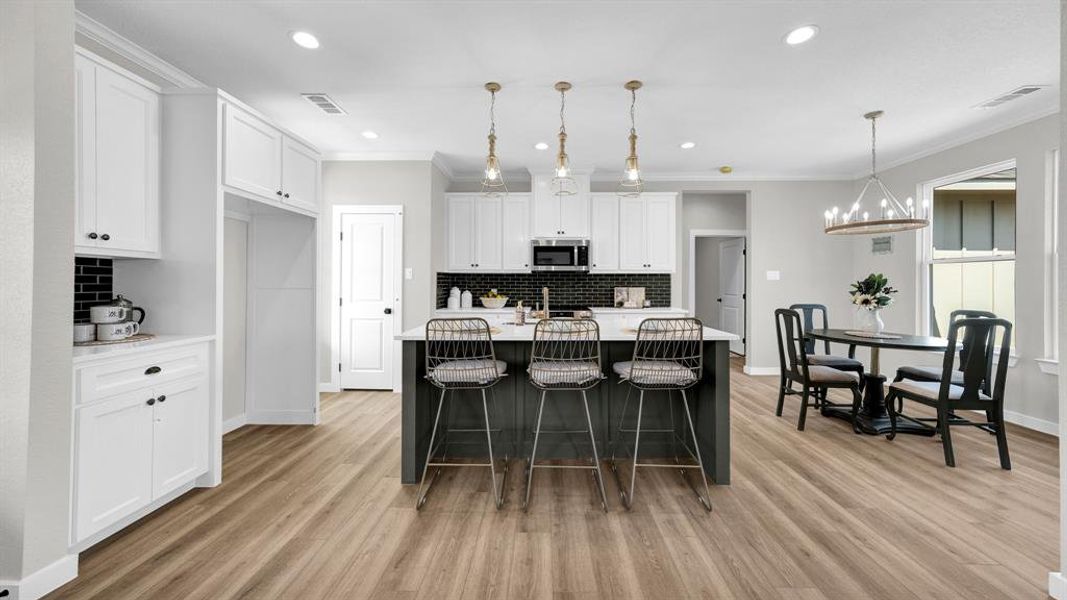 Furnished interior view inside a new home in Parallel Pastures, Poolville (Image 9).