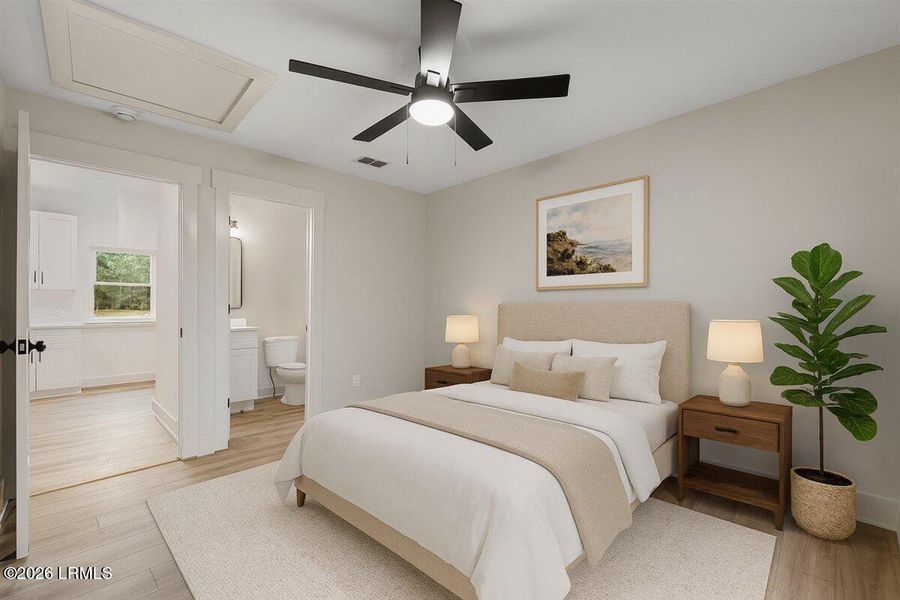 Furnished interior view inside a new home in , Beaufort (Image 49).