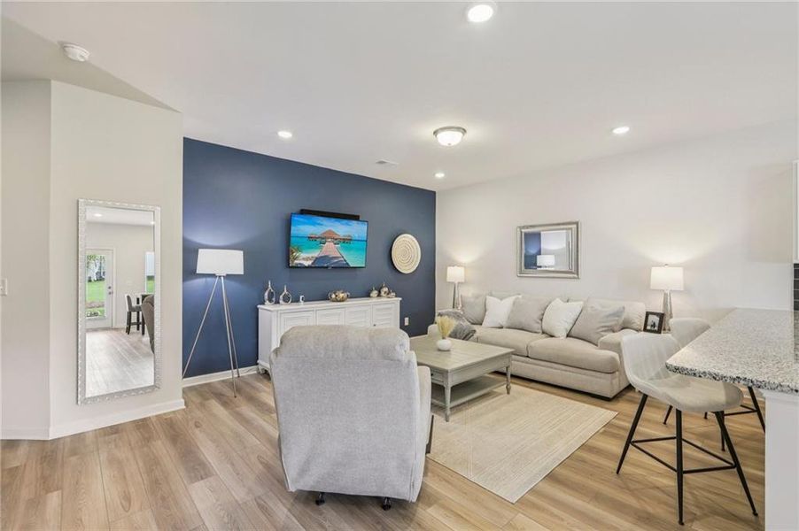 Furnished interior view inside a new home in Ellison Square, Sugar Hill (Image 11).