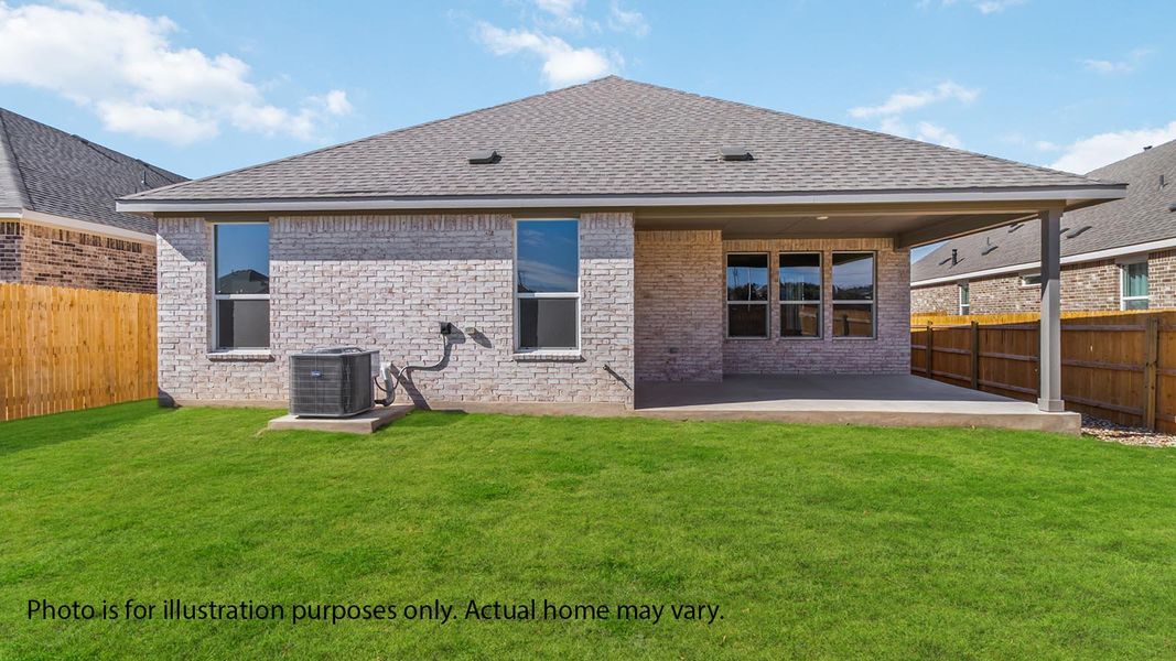 Representative exterior details of a home built from the The Steinbeck by D.R. Horton in Rosenbusch Ranch, Leander (Image 3).