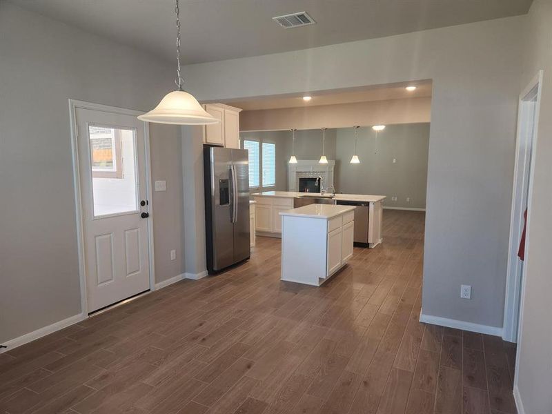 Dining area off kitchen