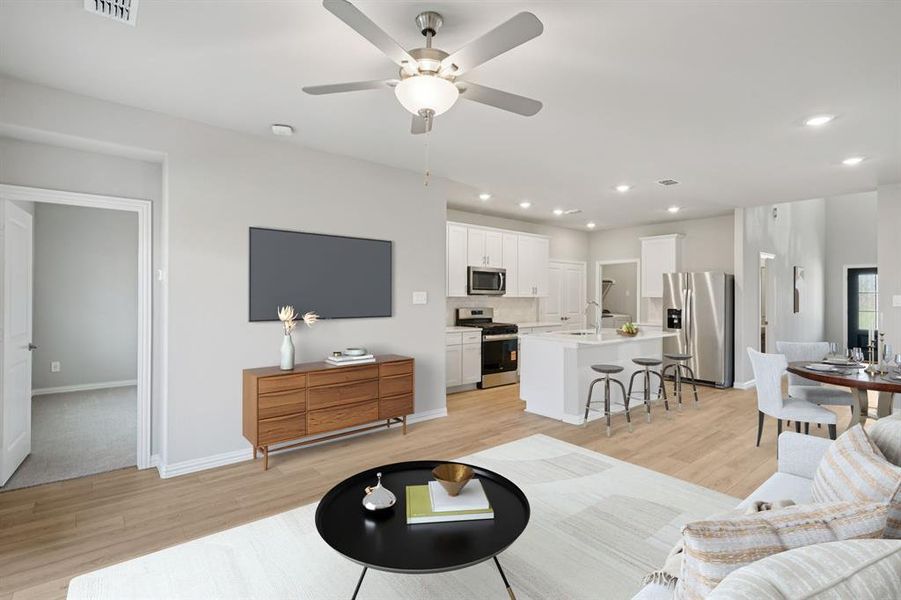 Photo is not of the actual home, but is an inspirational photo of builder’s model home and may depict options, furnishings, and/or decorator features that are not included.