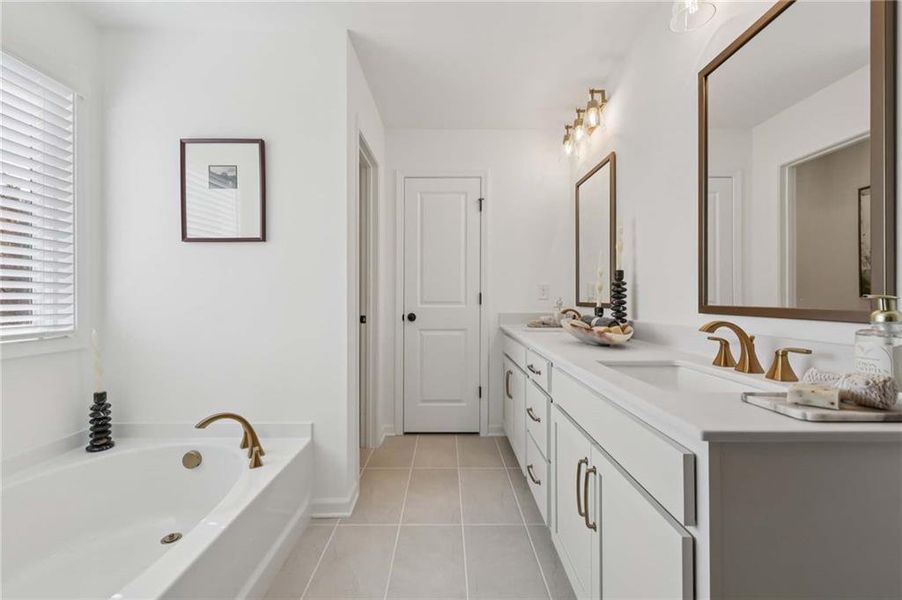 Furnished interior view inside a new home in Arbors at Richland Creek, Buford (Image 26).