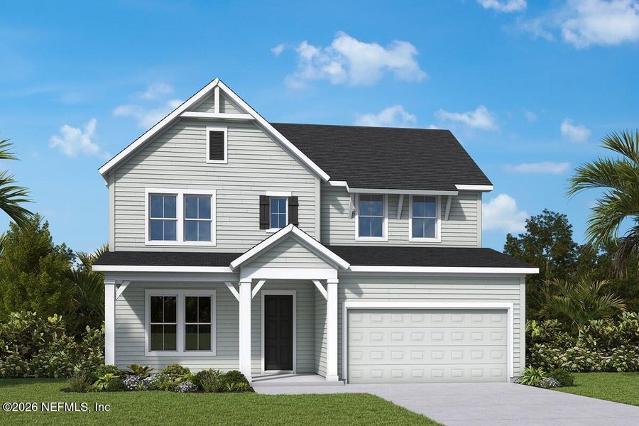 Front exterior of a new home in , Jacksonville, FL, highlighting curb appeal (Image 1). Front exterior of a new home in , Jacksonville, FL, highlighting curb appeal (Image 1).