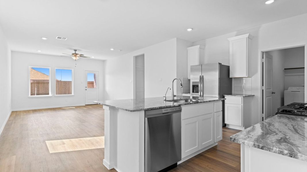 Representative furnished interior of a home built from the Florence by D.R. Horton in Riverwood Ranch, Angleton (Image 6). Representative furnished interior of a home built from the Florence by D.R. Horton in Riverwood Ranch, Angleton (Image 6).