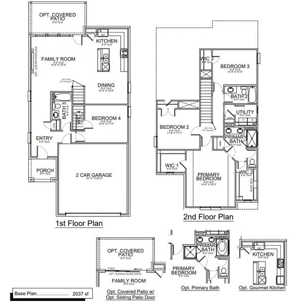 2D floor plan layout for the Scarlett by Megatel Homes in Prairie Commons Single Family Homes, Plano, TX (Image 2). 2D floor plan layout for the Scarlett by Megatel Homes in Prairie Commons Single Family Homes, Plano, TX (Image 2).