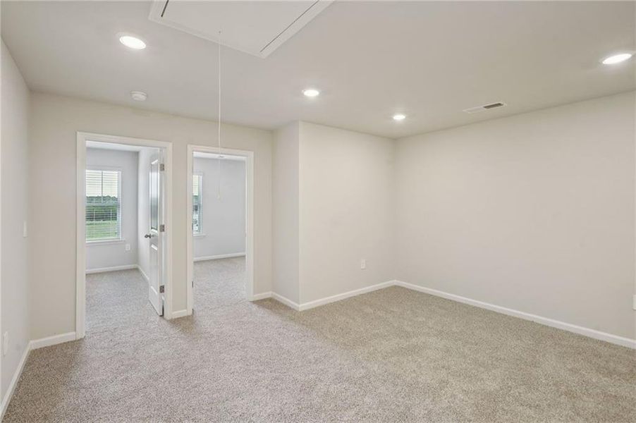 Spacious, unfurnished interior of a new home in Avalon - Vista Series, Conyers (Image 15). Spacious, unfurnished interior of a new home in Avalon - Vista Series, Conyers (Image 15).