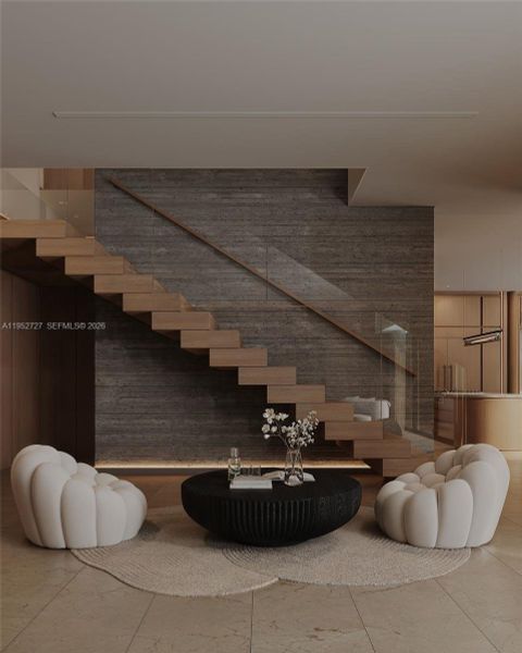 Close-up of interior finishes inside a home in , Miami Beach (Image 15).