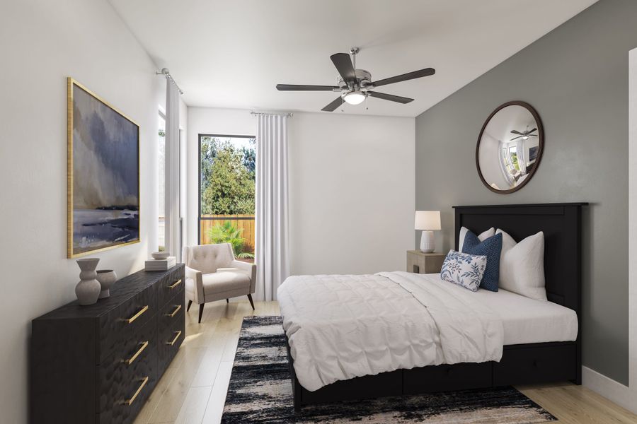 Representative furnished interior of a home built from the Salerno by Tri Pointe Homes in The Estates at James Lane, Fulshear (Image 22).